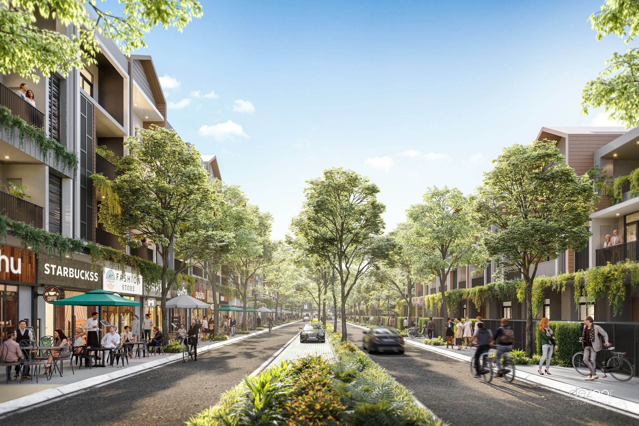 Quần Thể Shophouse & Townhouse Hòa Cùng Cảnh Quan