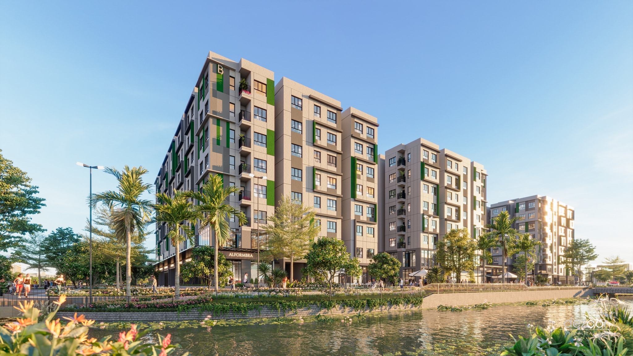 Kiến Trúc Tòa Tháp Căn Hộ Block B