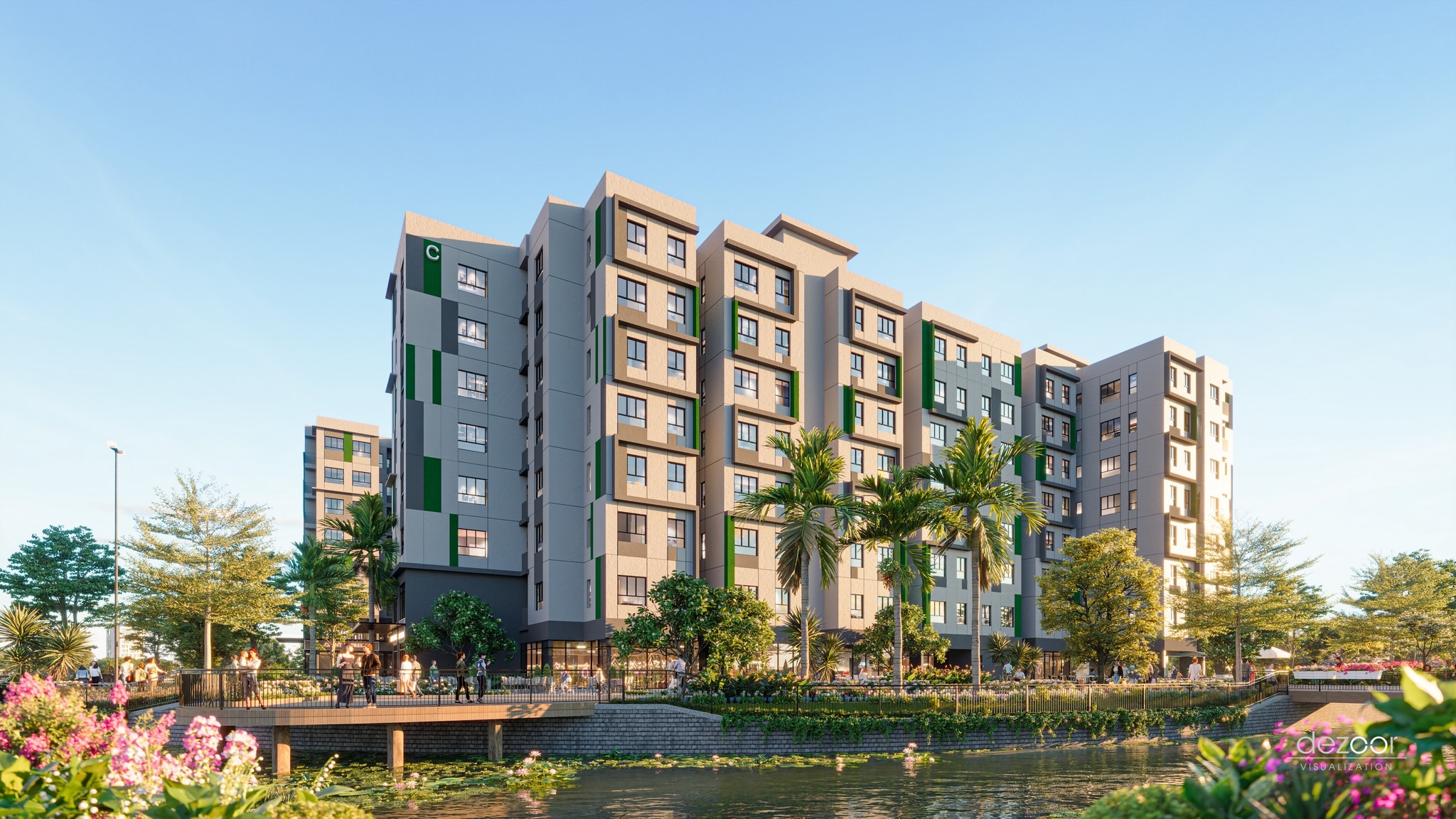 Kiến Trúc Tòa Tháp Căn Hộ Block C