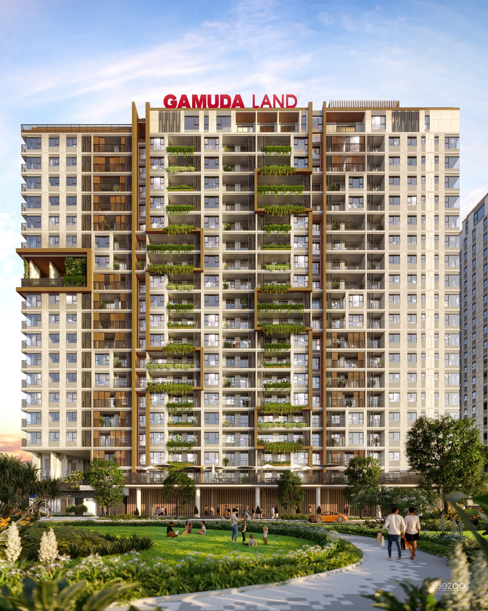 Mặt đứng Biophilic