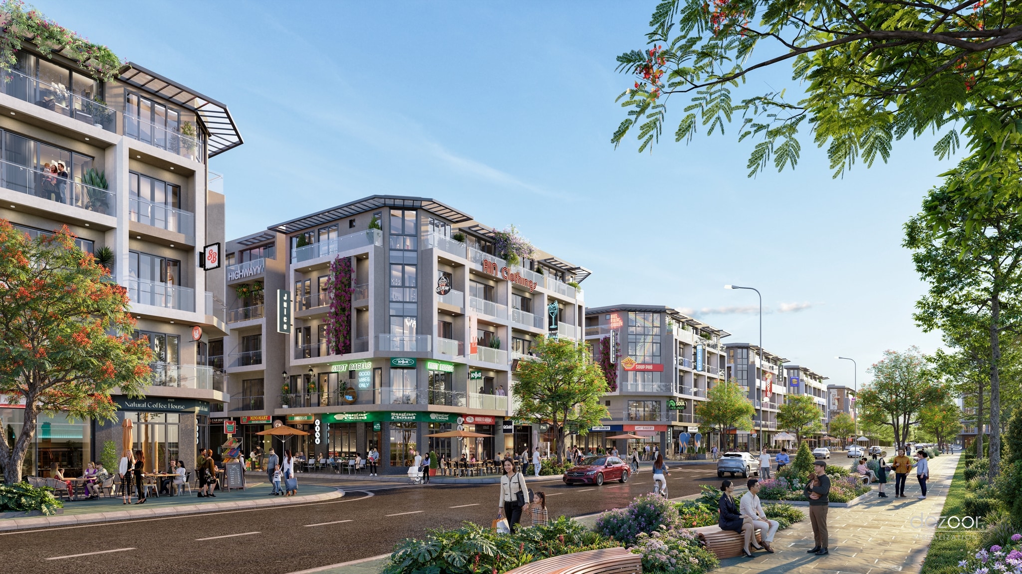 Dãy Shophouse Thương Mại Châu Âu Nhộn Nhịp