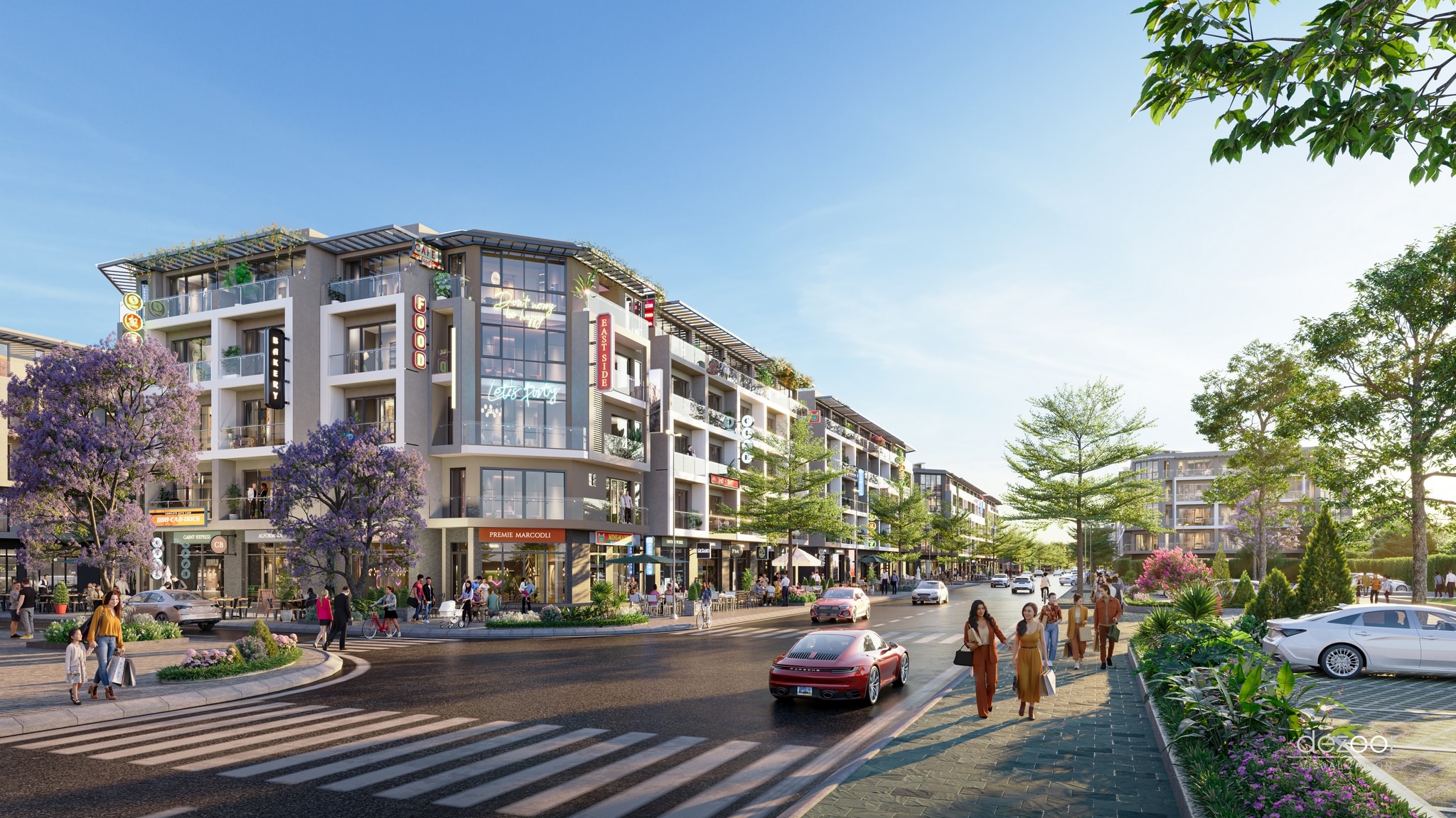 Chi Tiết Mặt Đứng Shophouse Đón Nắng Tự Nhiên