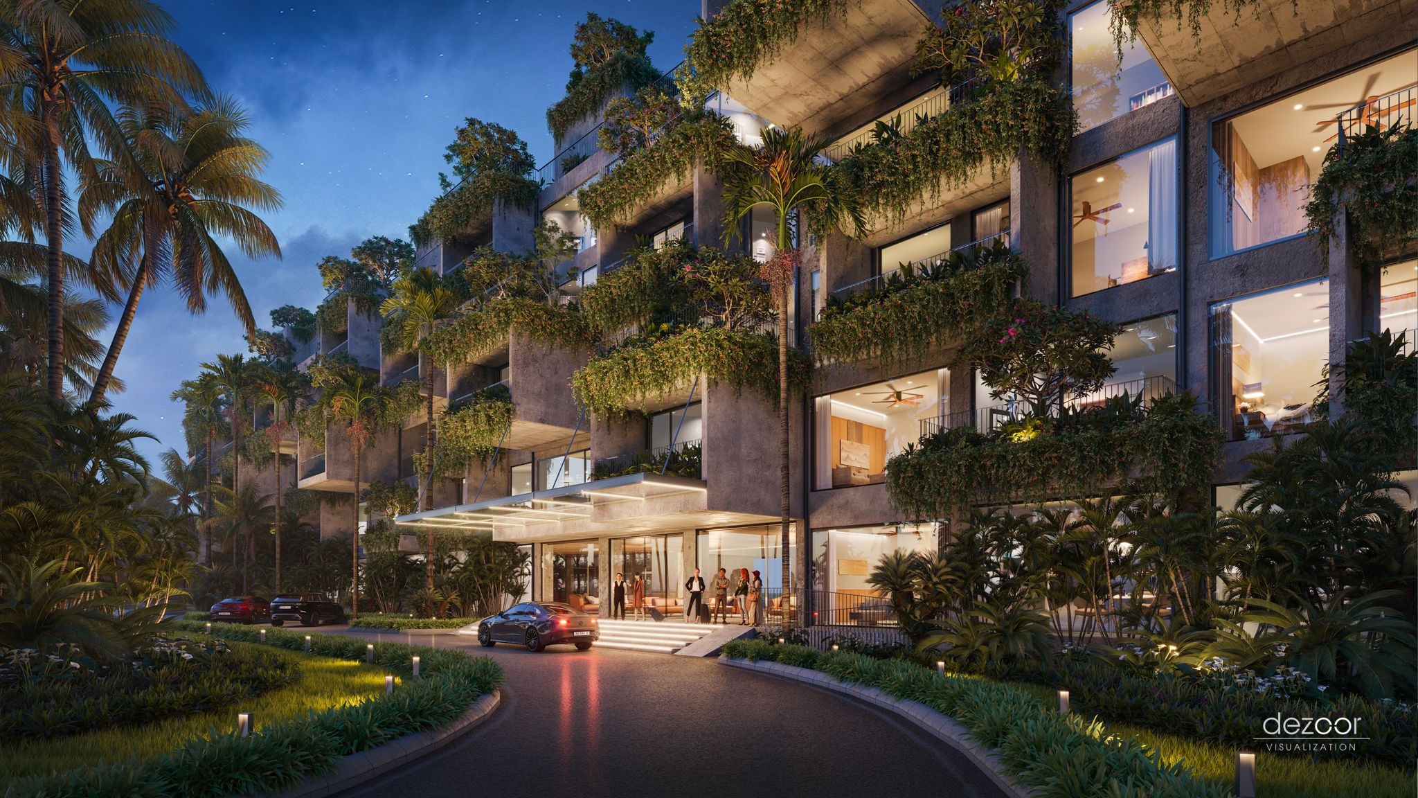 Sảnh Đón 5 Sao Grand Lobby Mái Vòm Mây Tre Thủ Công Hội An