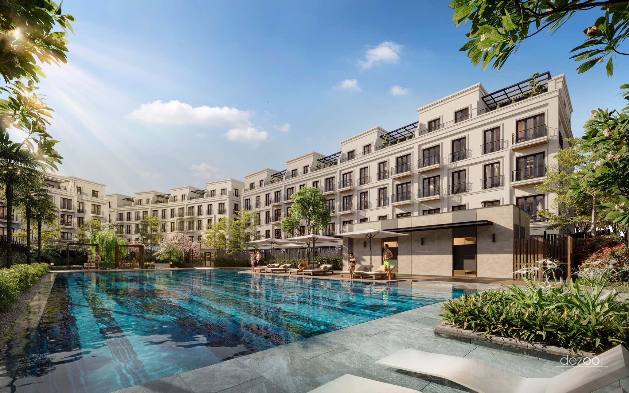 Tổ Hợp Hồ Bơi Resort Sinh Thái Đẳng Cấp