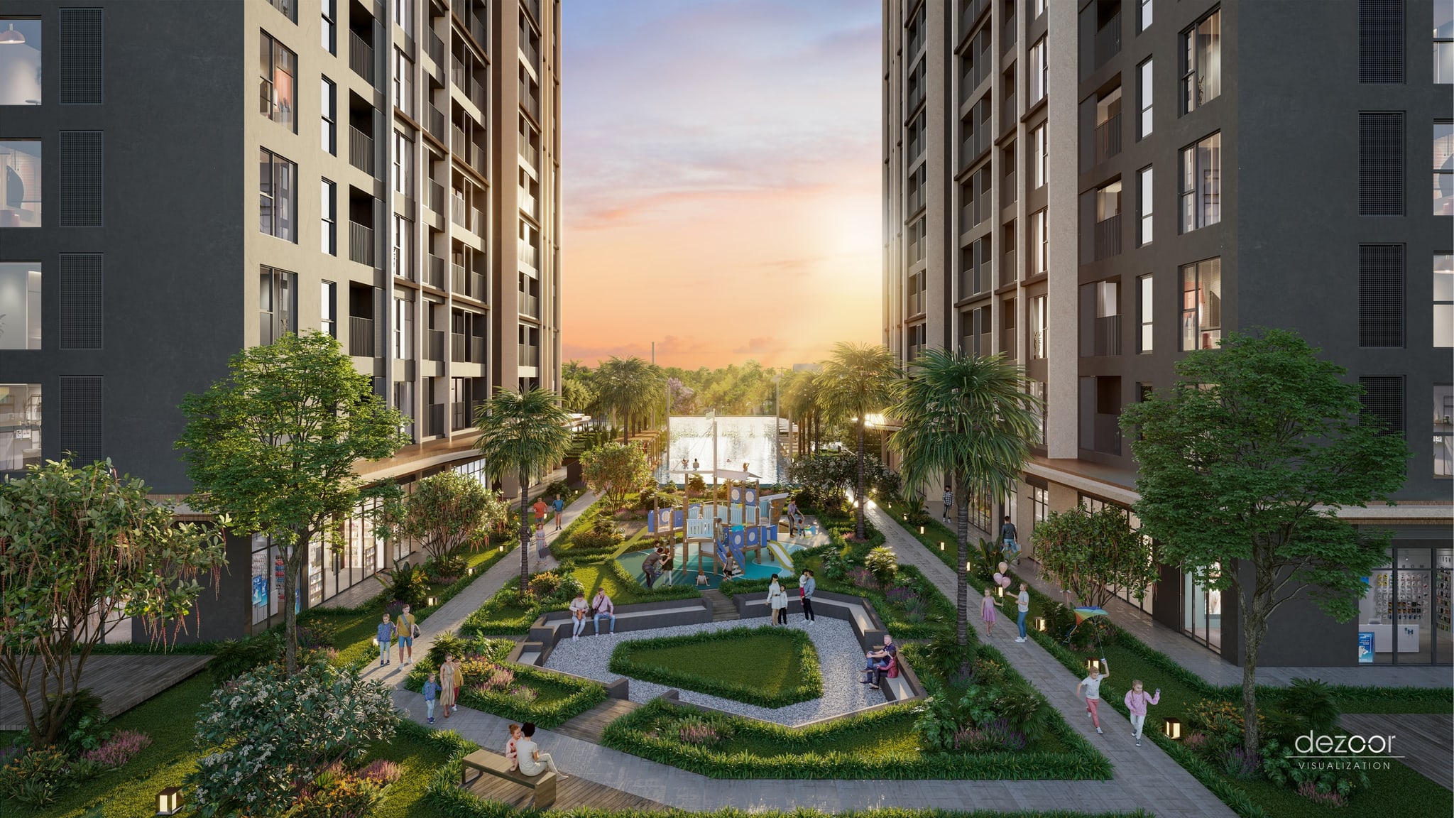 Vườn Nghệ Thuật Art Garden Đa Tầng Độc Bản